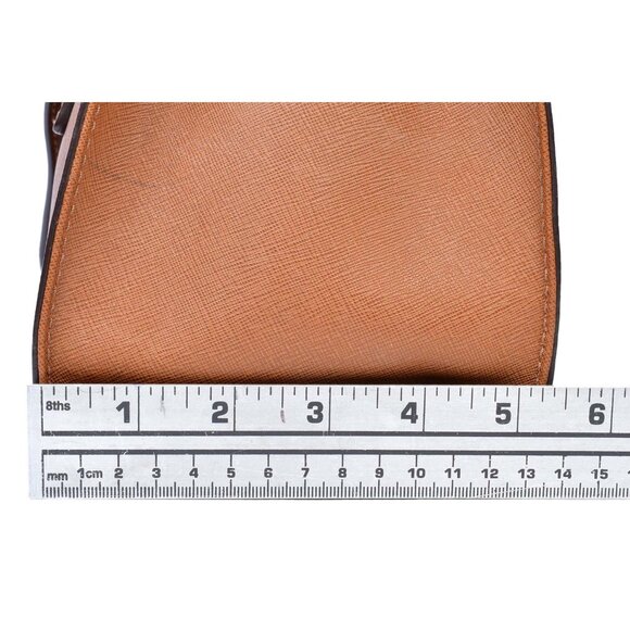 Michael Kors Brown Cross grain Leather Hamilton Satchel Handbag - Picture 14 of 16